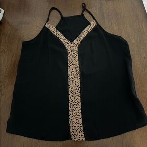 Black and Tan Women's Top
